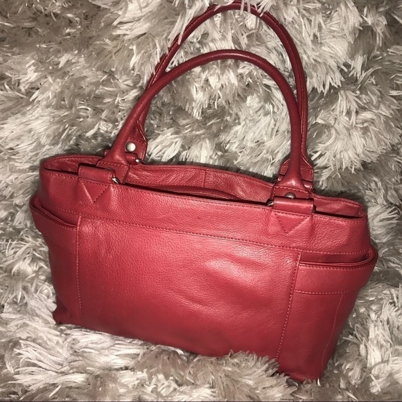 Beautiful Audrey Brooke Red Leather Bag - Picture 6 of 8
